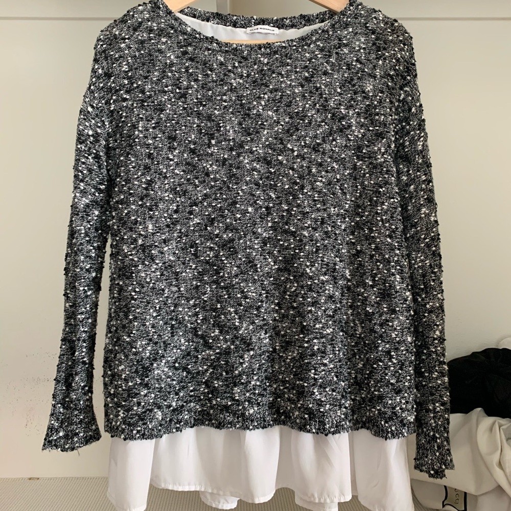 Club Monaco Tweed Layer Sweater